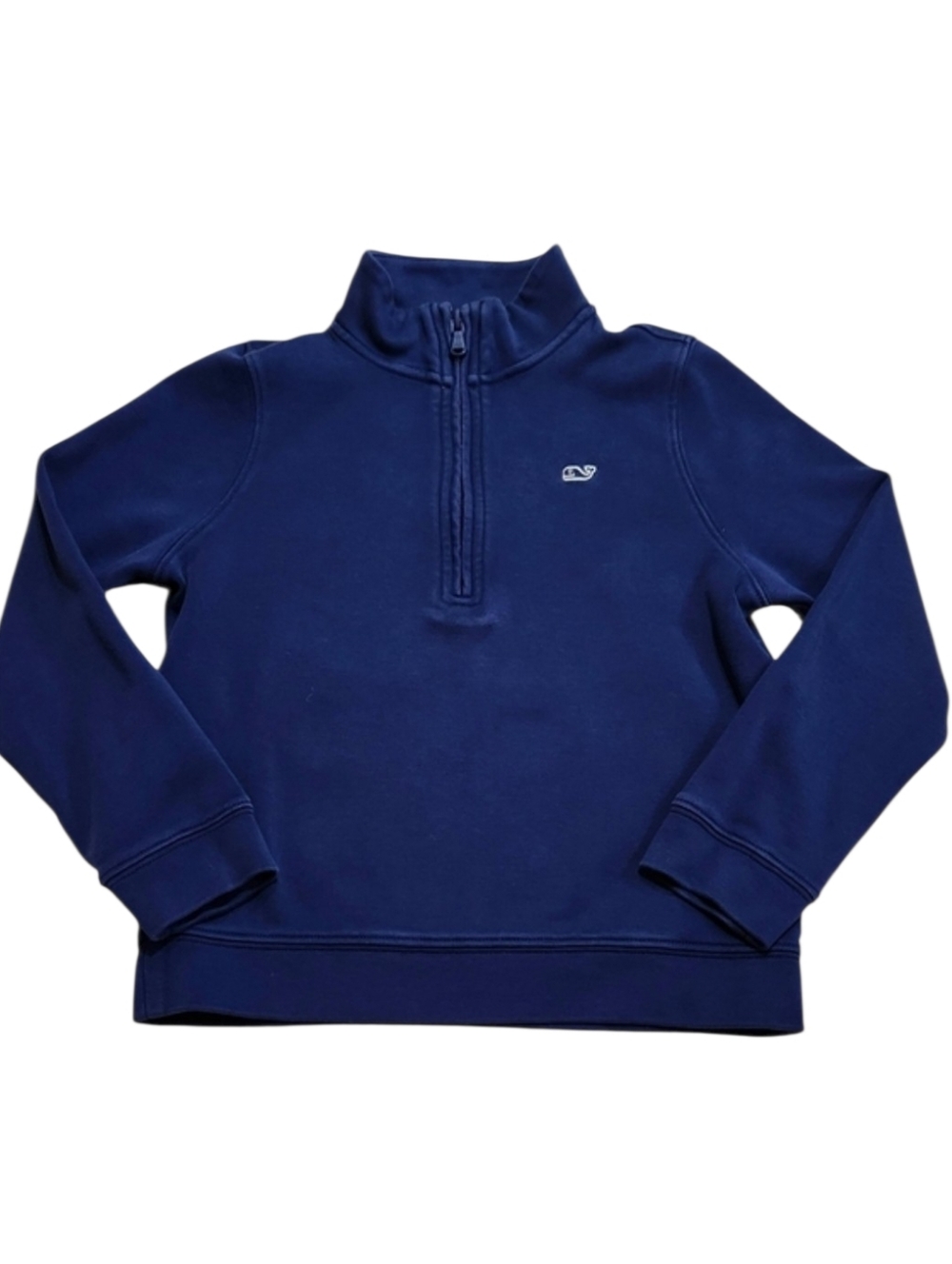 VINEYARD VINES Kids Exclusive Half Zip Pullover Navy Blue Girls 7 Pima Cotton